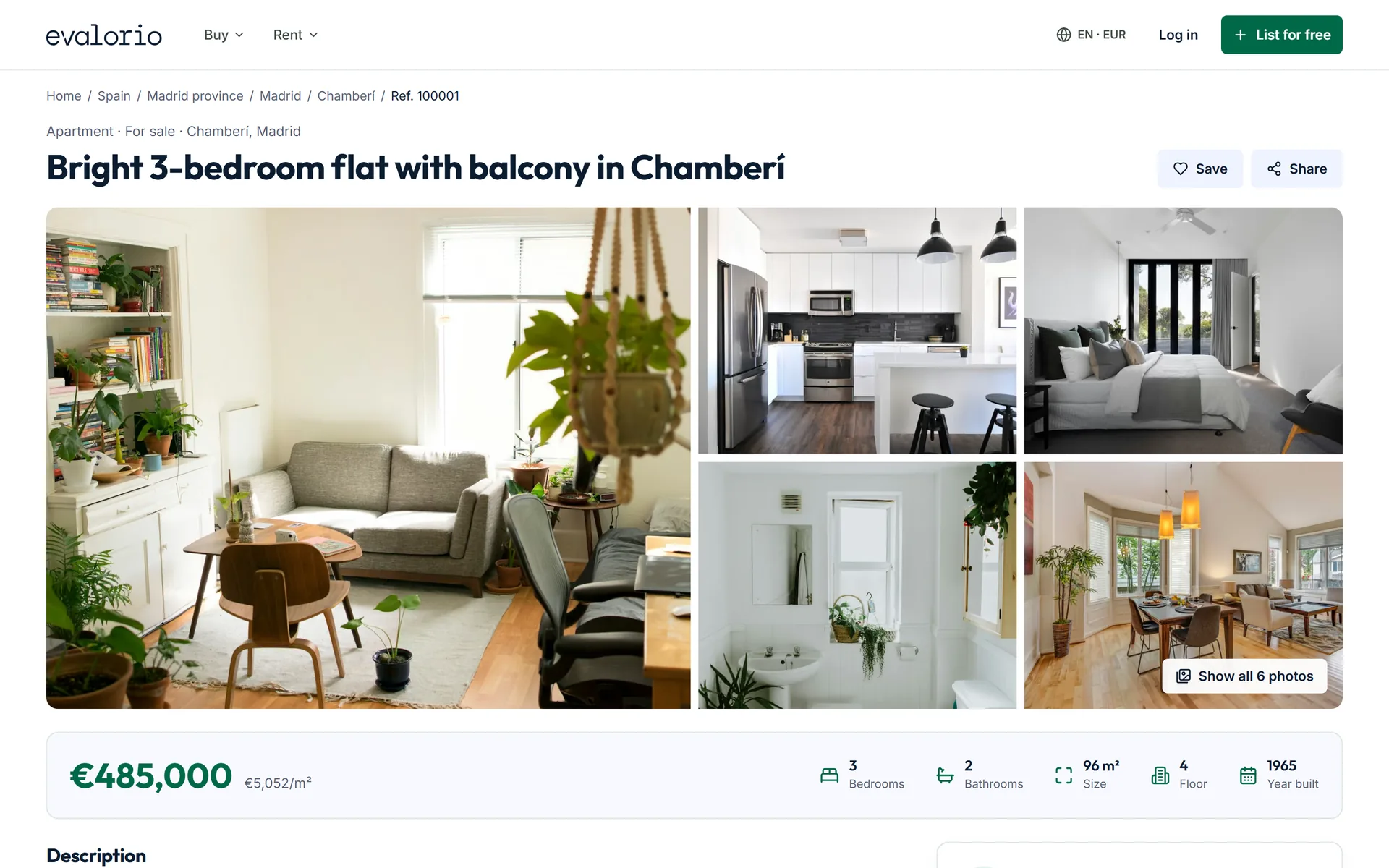 Screenshot of the product 3: Evalorio
